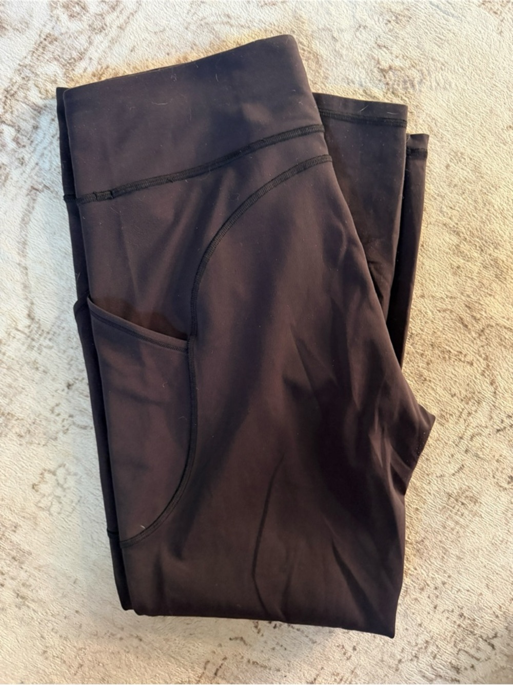 Lululemon Invigorate Leggings size 12 Black High-Rise with Side Pocket